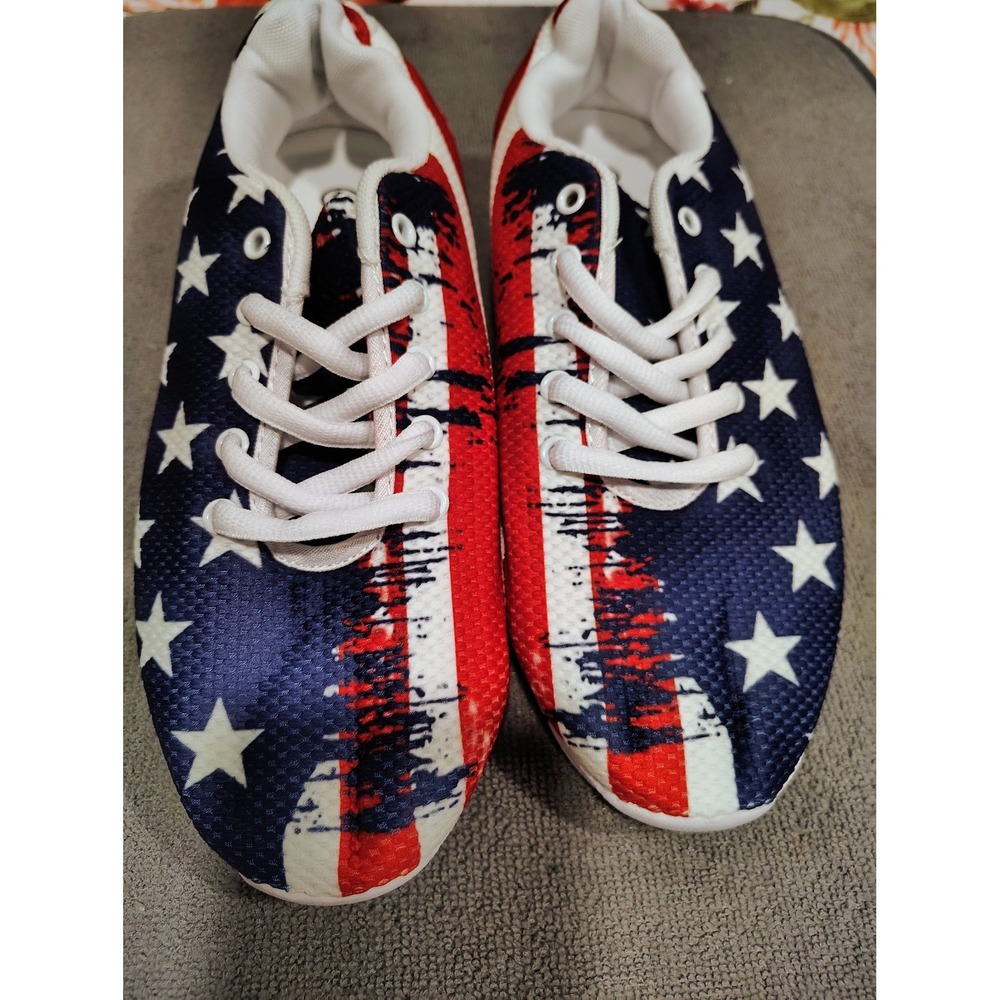 Unbranded American Flag Sneakers Men 40 Patriotic Red White Blue Stars Stripes